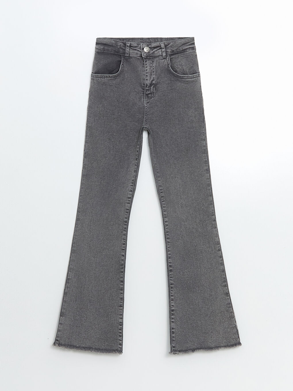 Karışık İspanyol Paça Kız Çocuk Jean Pantolon