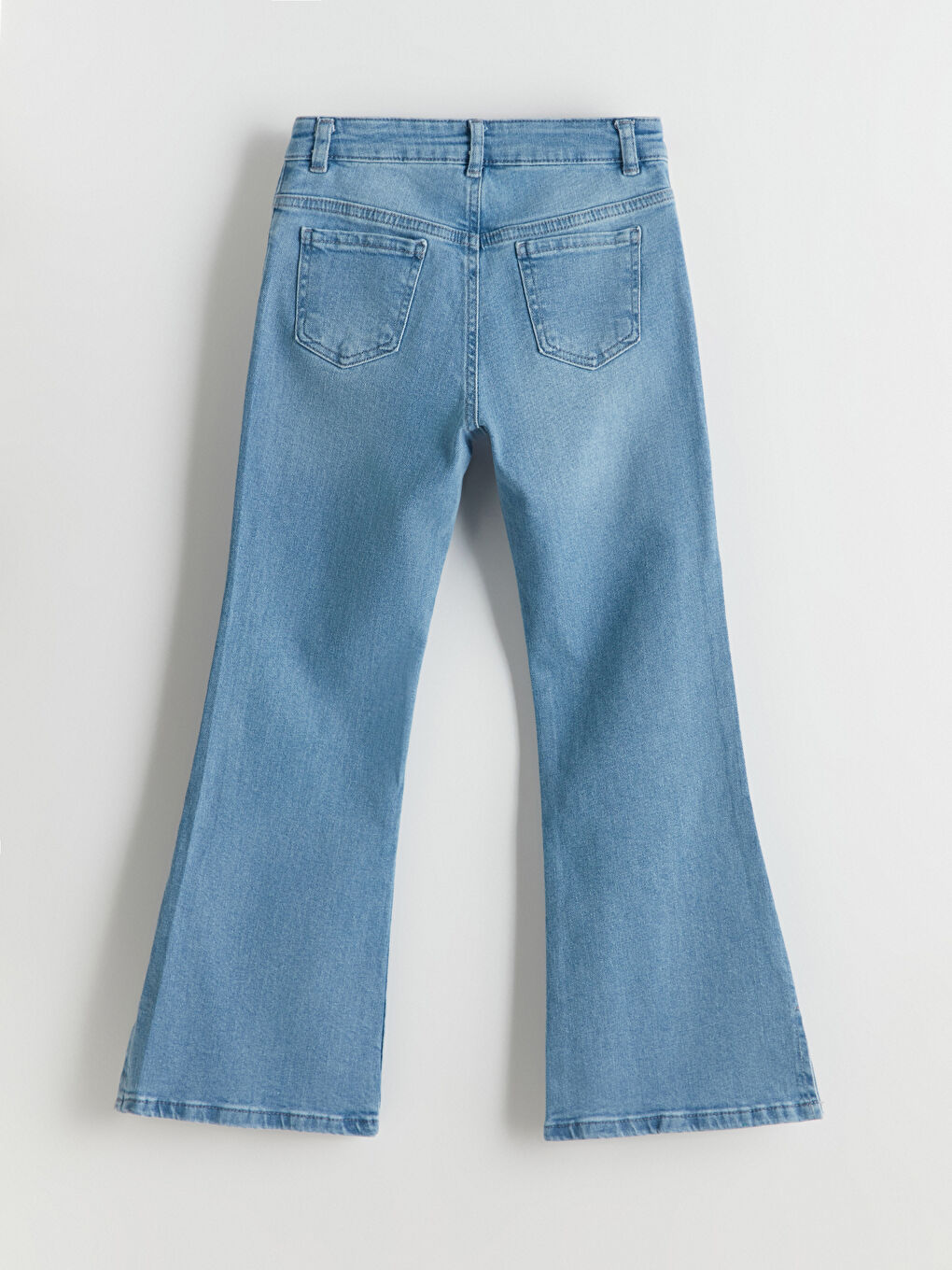 İndigo İspanyol Paça Kız Çocuk Jean Pantolon-2