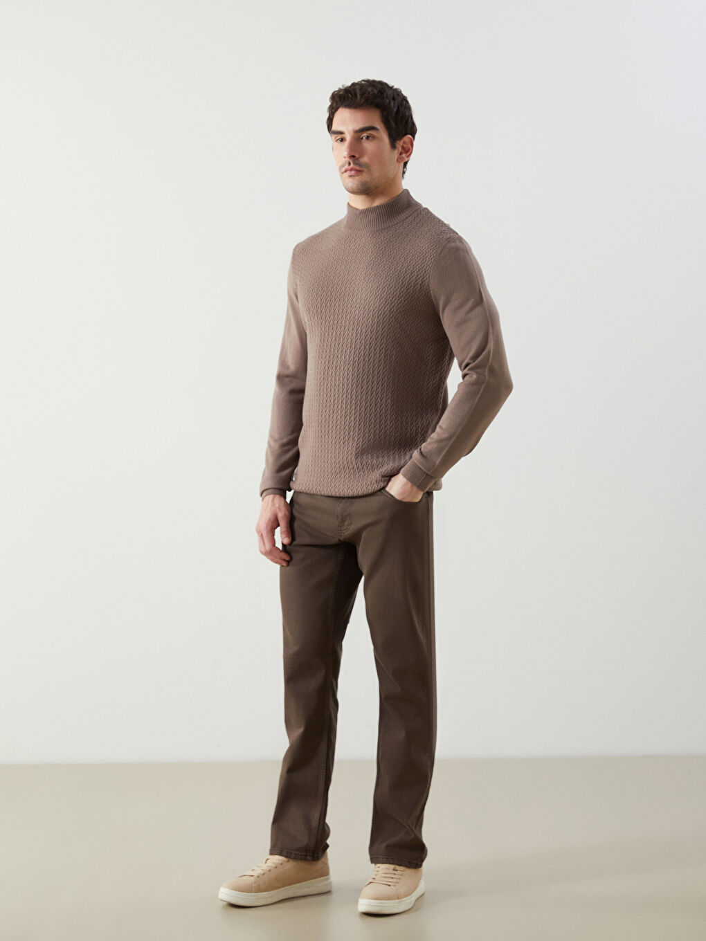 Kahverengi 779 Regular Fit Erkek Jean Pantolon