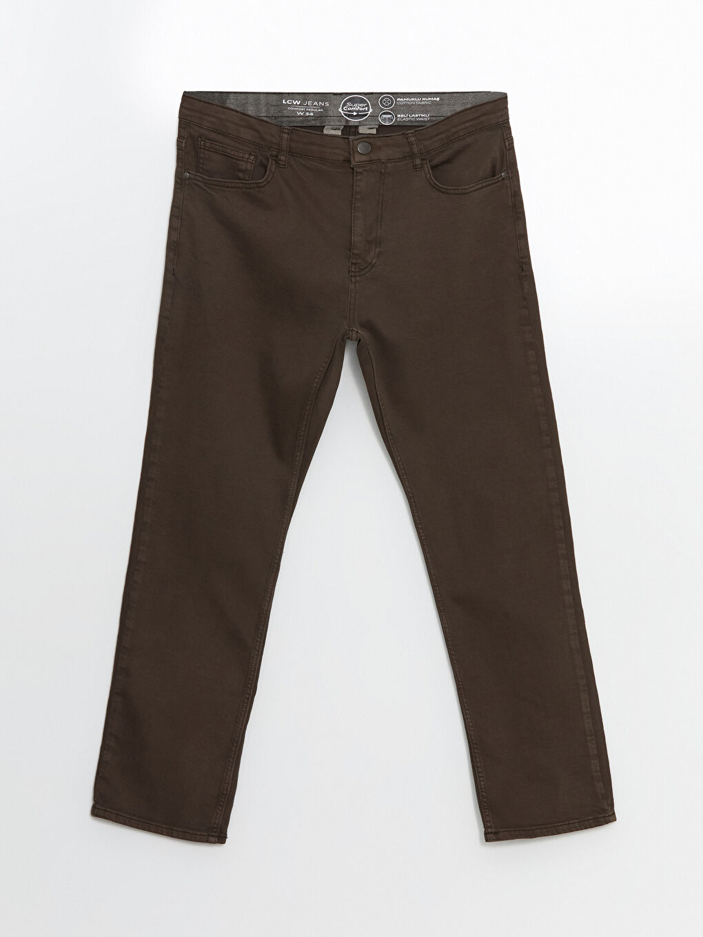 Kahverengi 779 Regular Fit Erkek Jean Pantolon-4