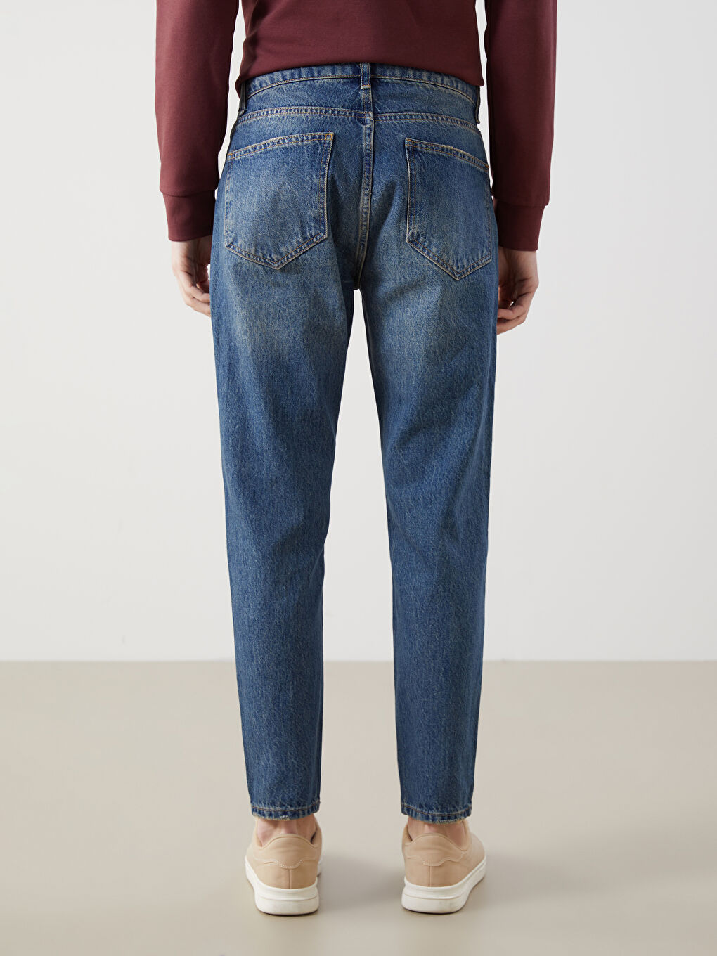 İndigo Loose Fit Erkek Jean Pantolon-3