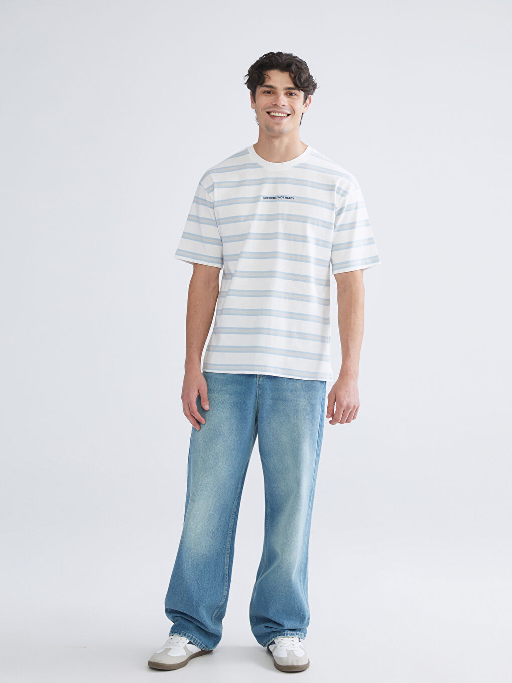 İndigo Loose Fit Erkek Jean Pantolon-1