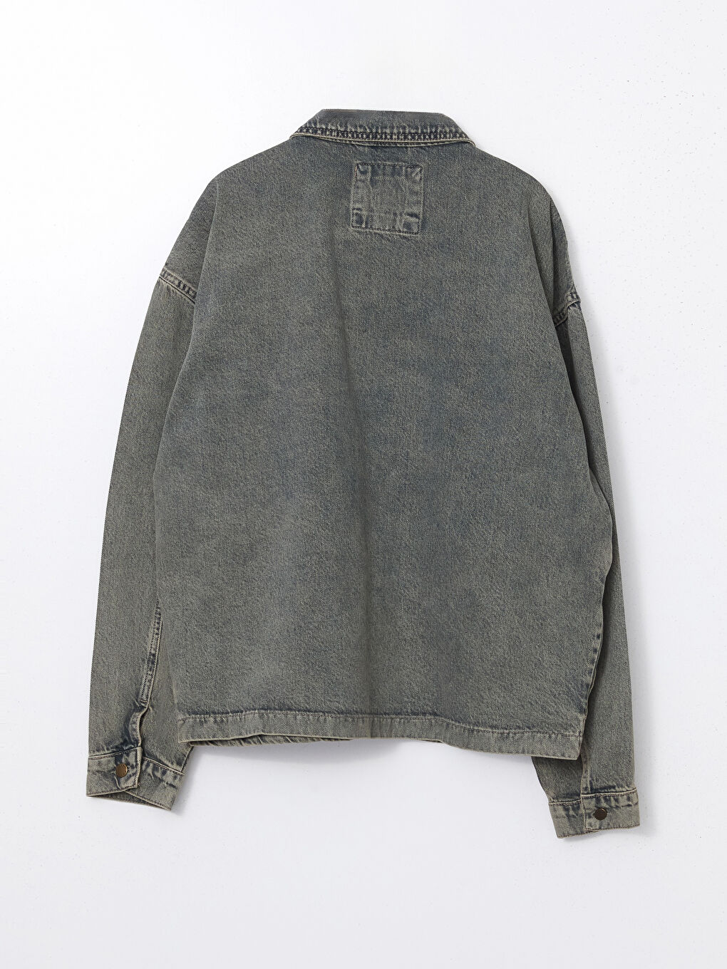 İndigo Rahat Kalıp Erkek Jean Ceket-5