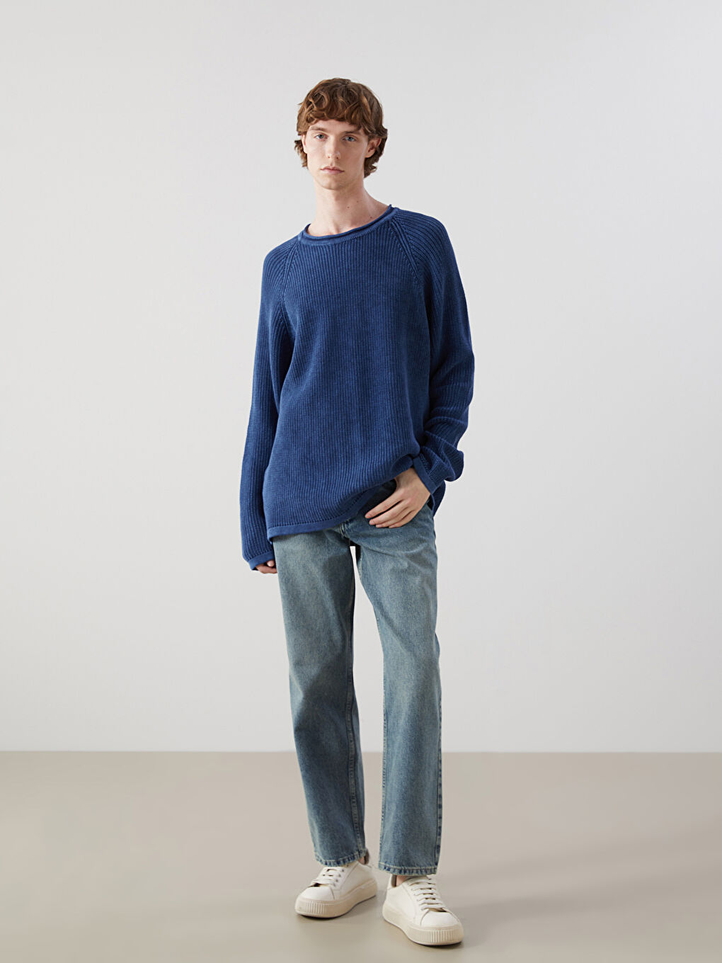 İndigo Loose Fit Erkek Jean Pantolon