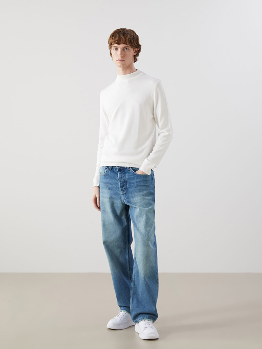 İndigo Loose Fit Erkek Jean Pantolon