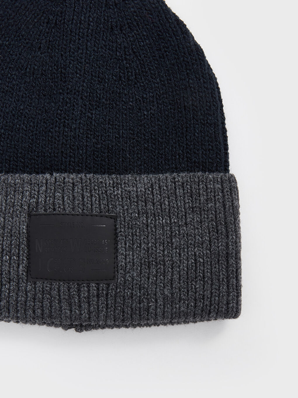 Label Embroidered Men's Beanie-1