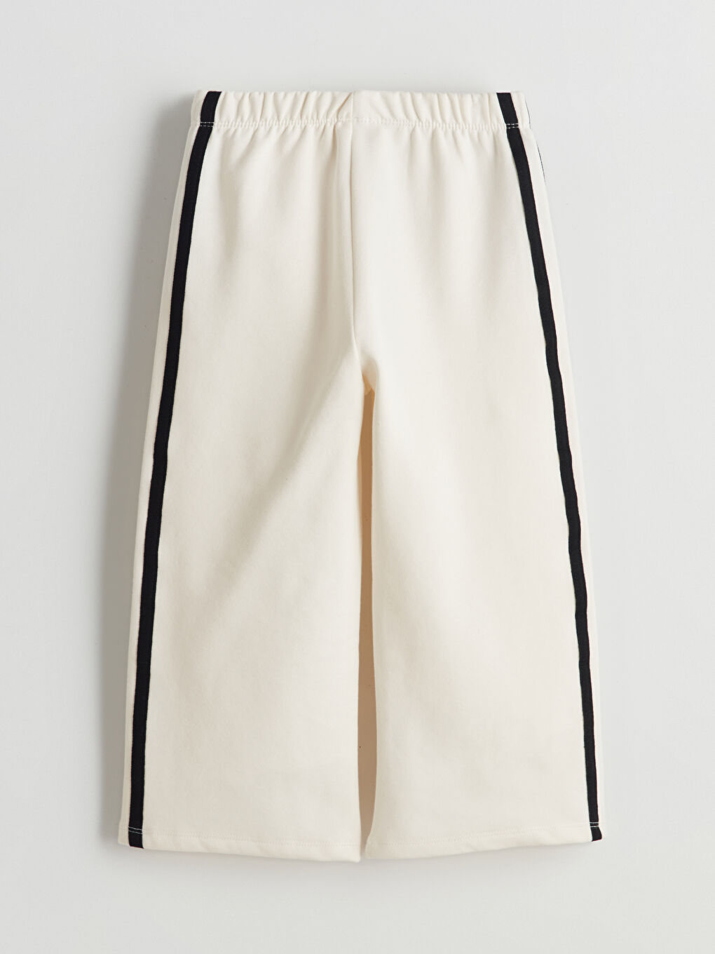 Bej Beli Lastikli Kalın Kız Çocuk Eşofman Alt-2