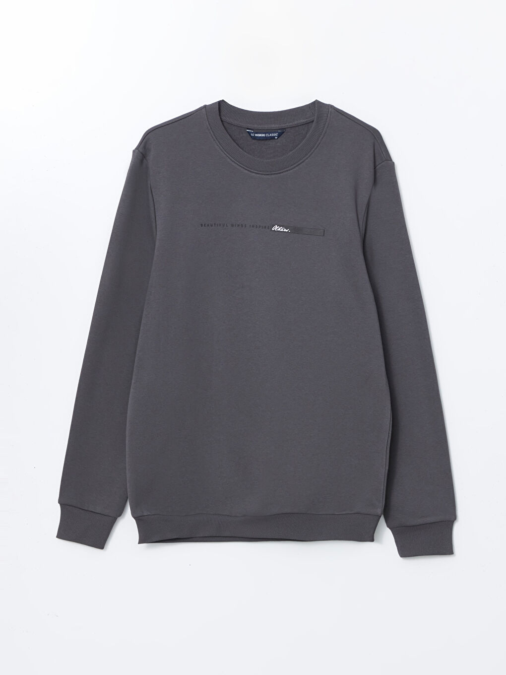 Crew Neck Long Sleeve Thick Men's Sweatshirt -W4M958Z8-HJV