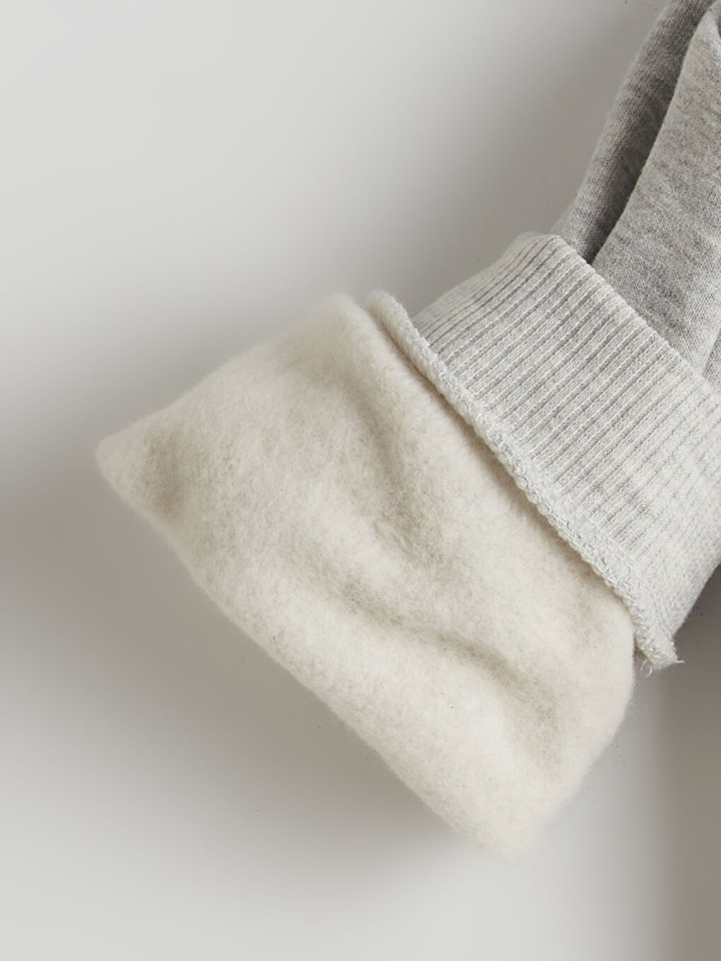 Gri Dik Yaka Fermuarlı Erkek Çocuk Sweatshirt-2