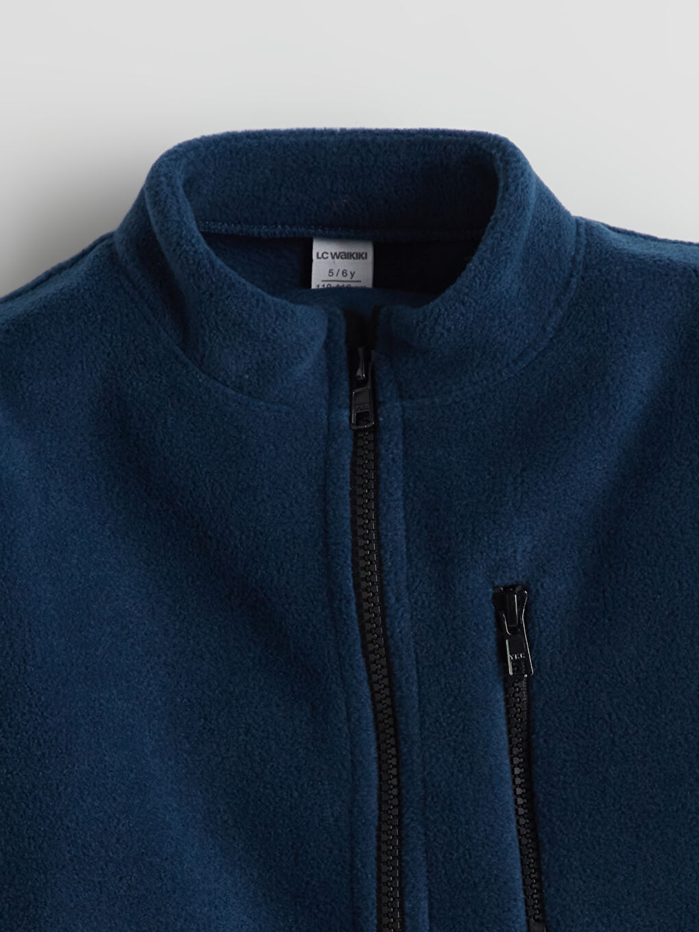 İndigo Dik Yaka Polar Erkek Çocuk Hırka-1