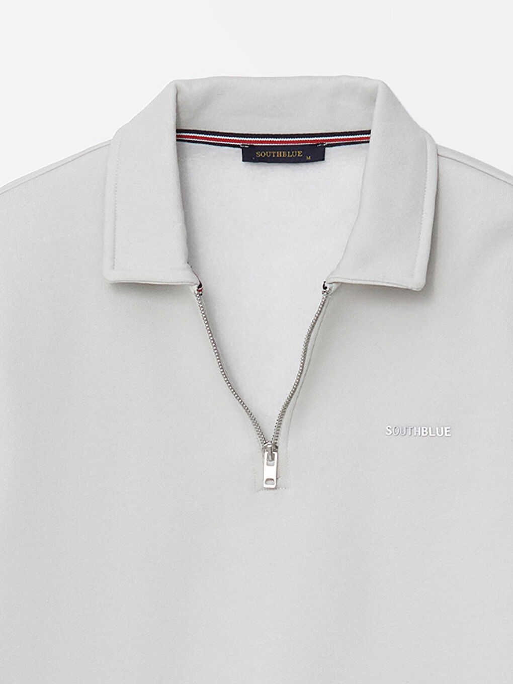 Bej Polo Yaka Uzun Kollu Erkek Sweatshirt-6