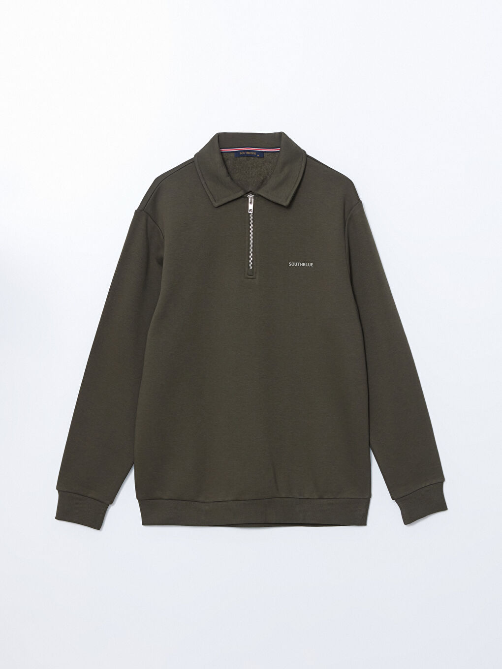 Polo Neck Long Sleeve Men's Sweatshirt -W4M974Z8-J2L