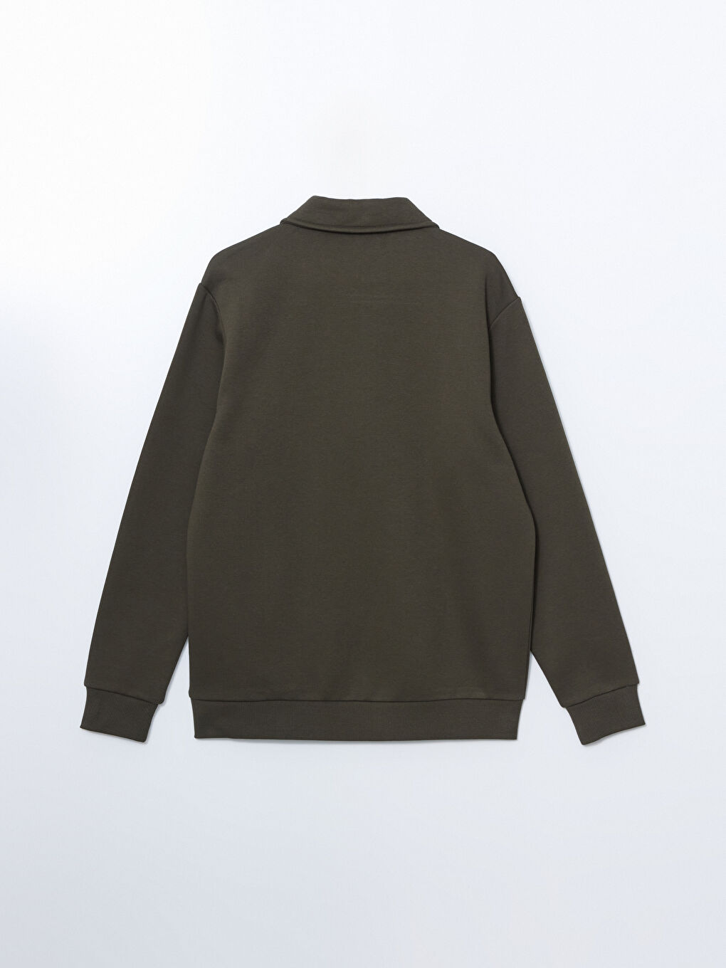 Polo Neck Long Sleeve Men's Sweatshirt -W4M974Z8-J2L
