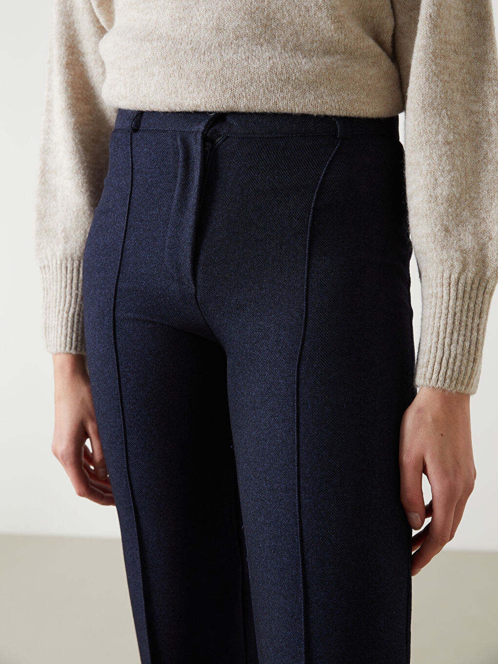 Lacivert Loose Fit Kadın Pantolon-2