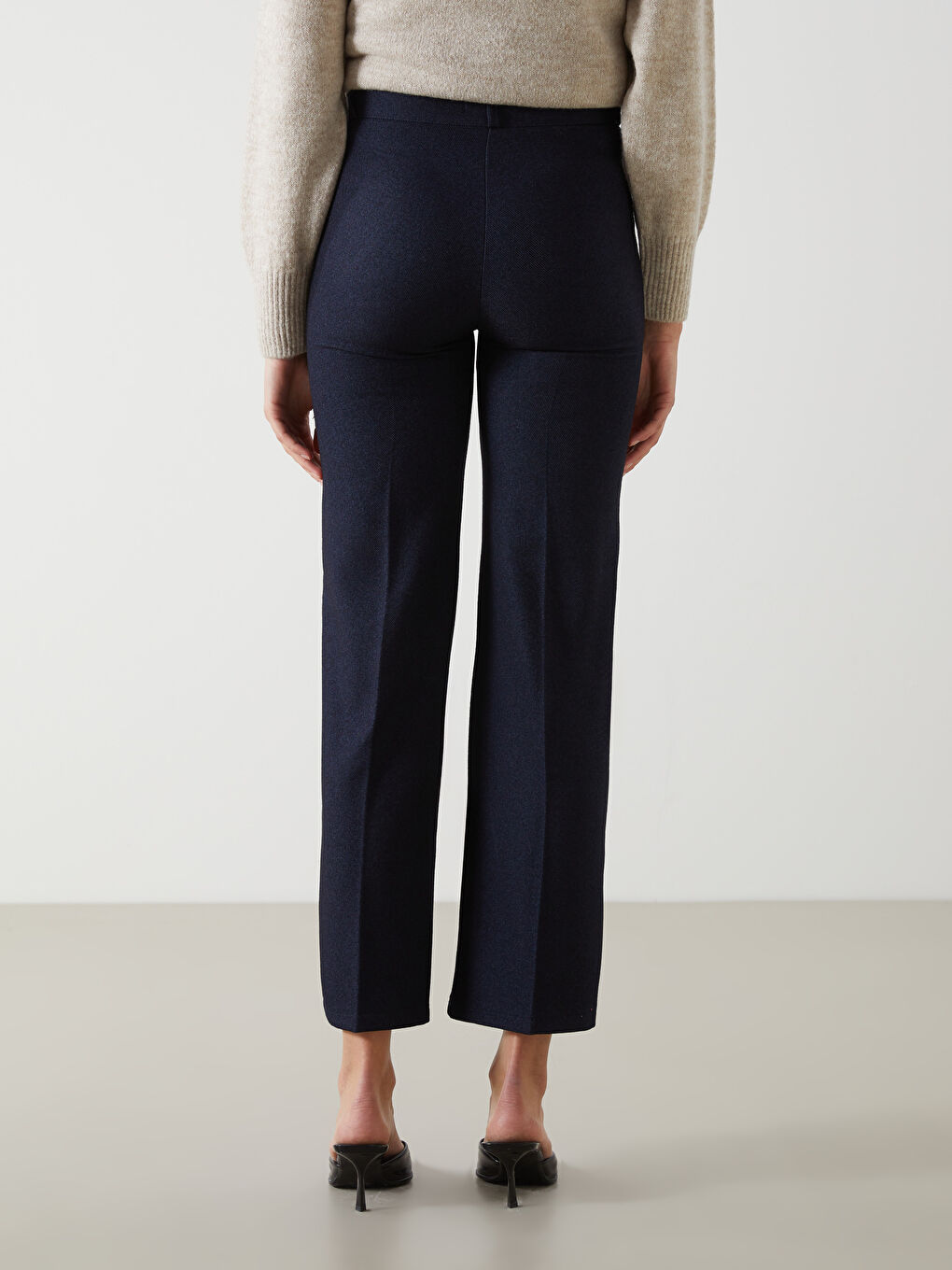 Lacivert Loose Fit Kadın Pantolon-3