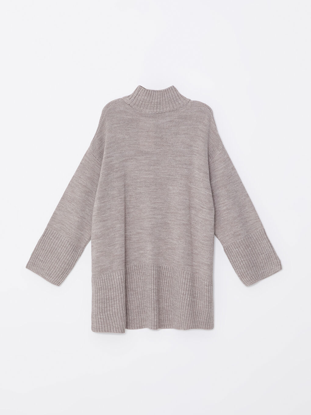 Half Turtleneck Oversize Women's Knitwear Sweater-11