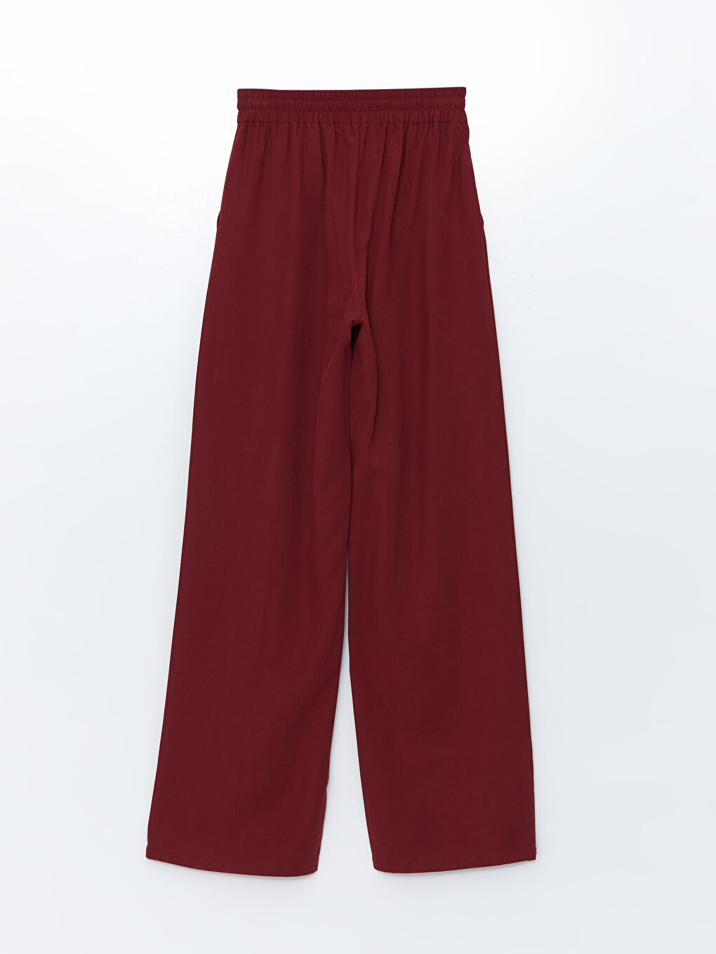 Elastic Waist Wide Leg Women's Trousers-5