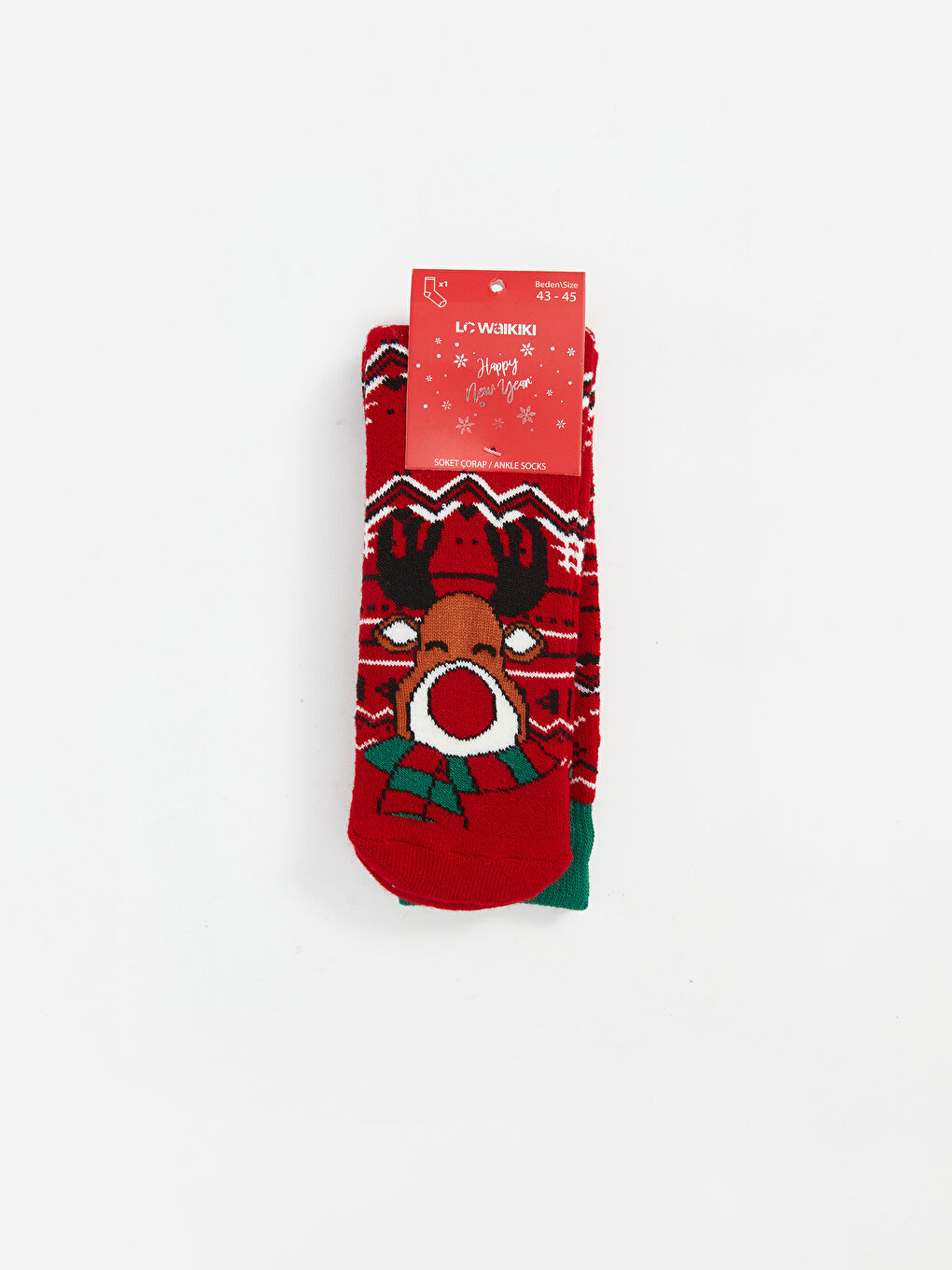 New Year-Themed Men's Crew Socks-1