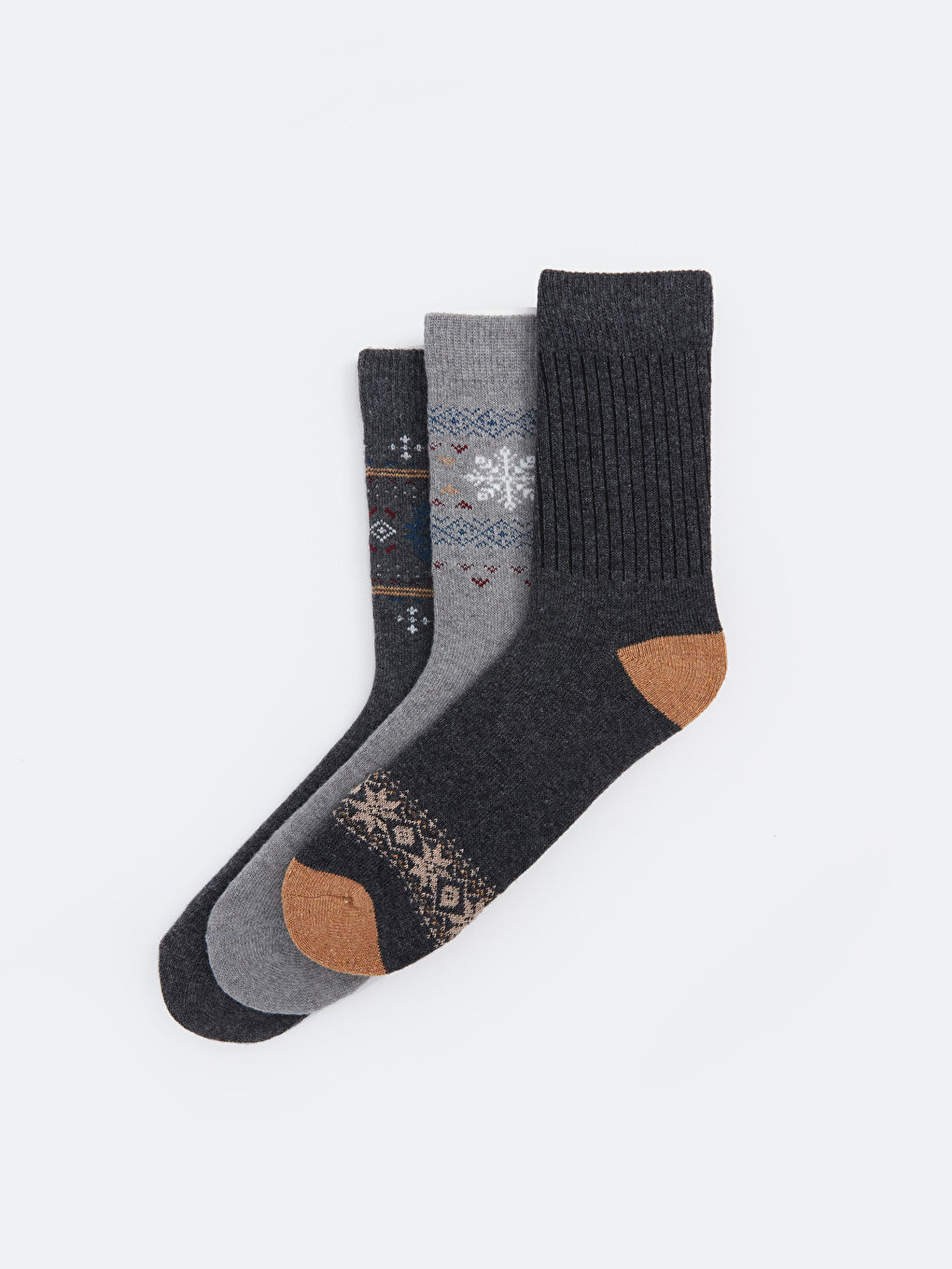 Patterned Men's Ankle Socks 3-packs-1