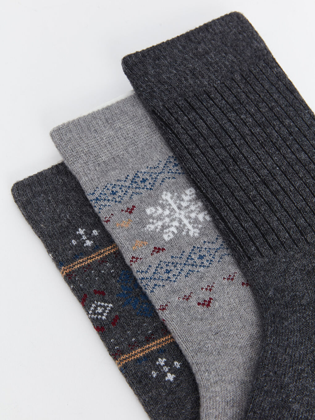 Patterned Men's Ankle Socks 3-packs-2