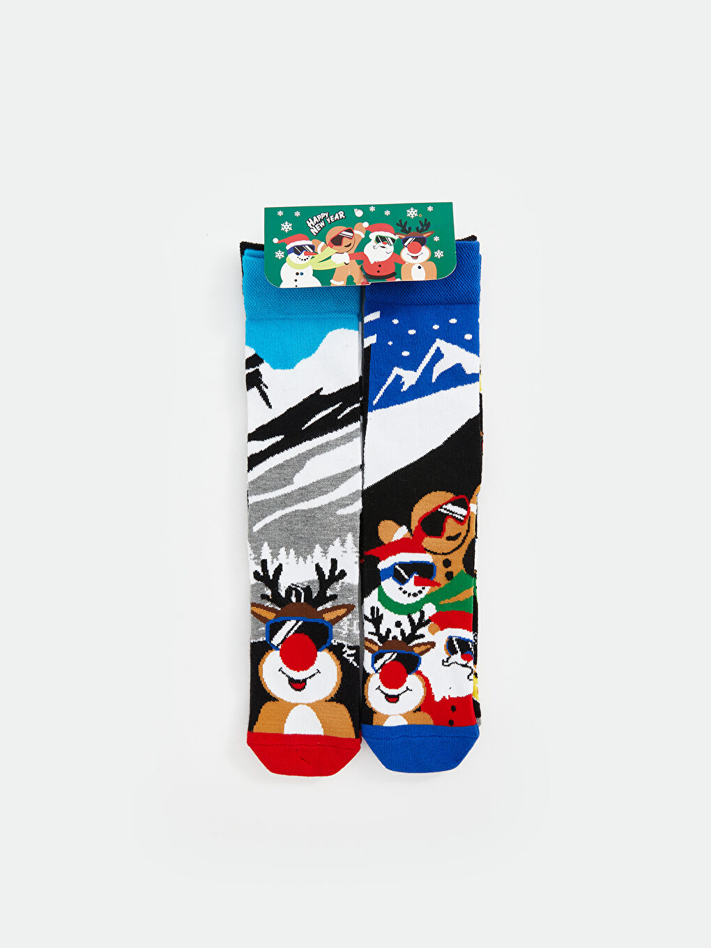 New Year Themed Men's Ankle Socks 3-Pack