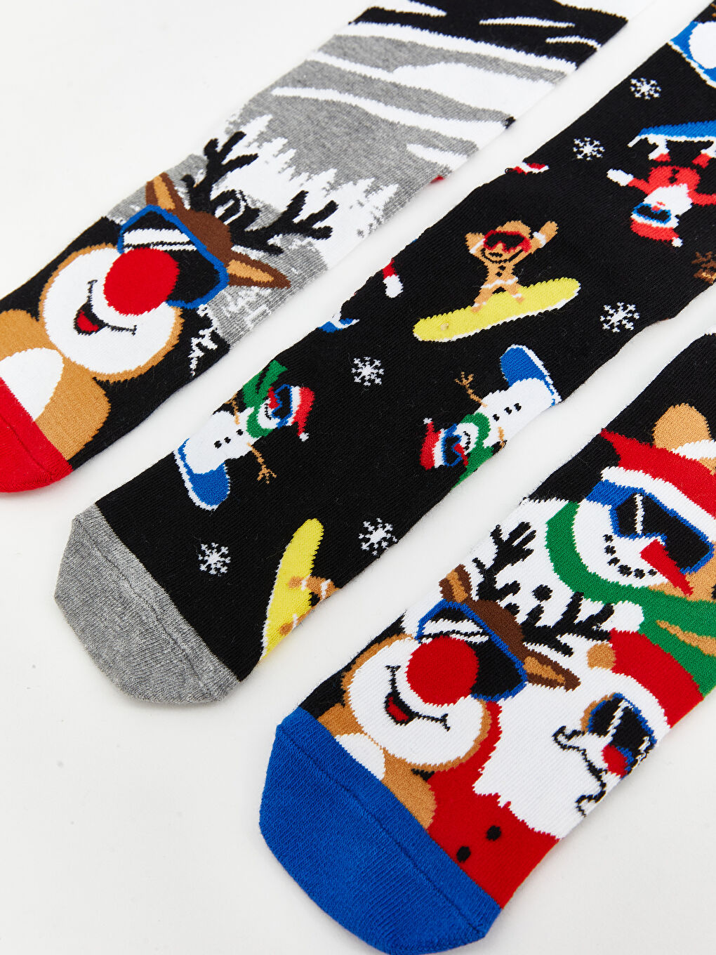 New Year Themed Men's Ankle Socks 3-Pack-5