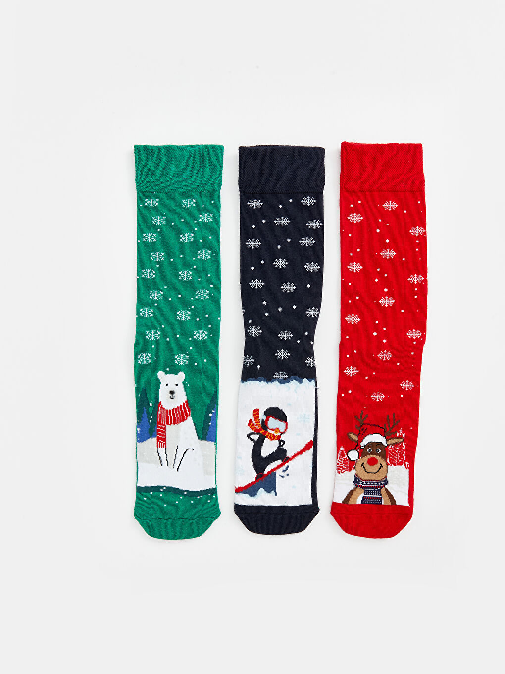 Christmas Themed Men's Ankle Socks 3-Pack-2