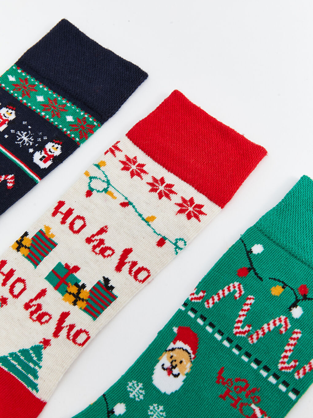 Christmas Themed Men's Ankle Socks 3-Pack-2