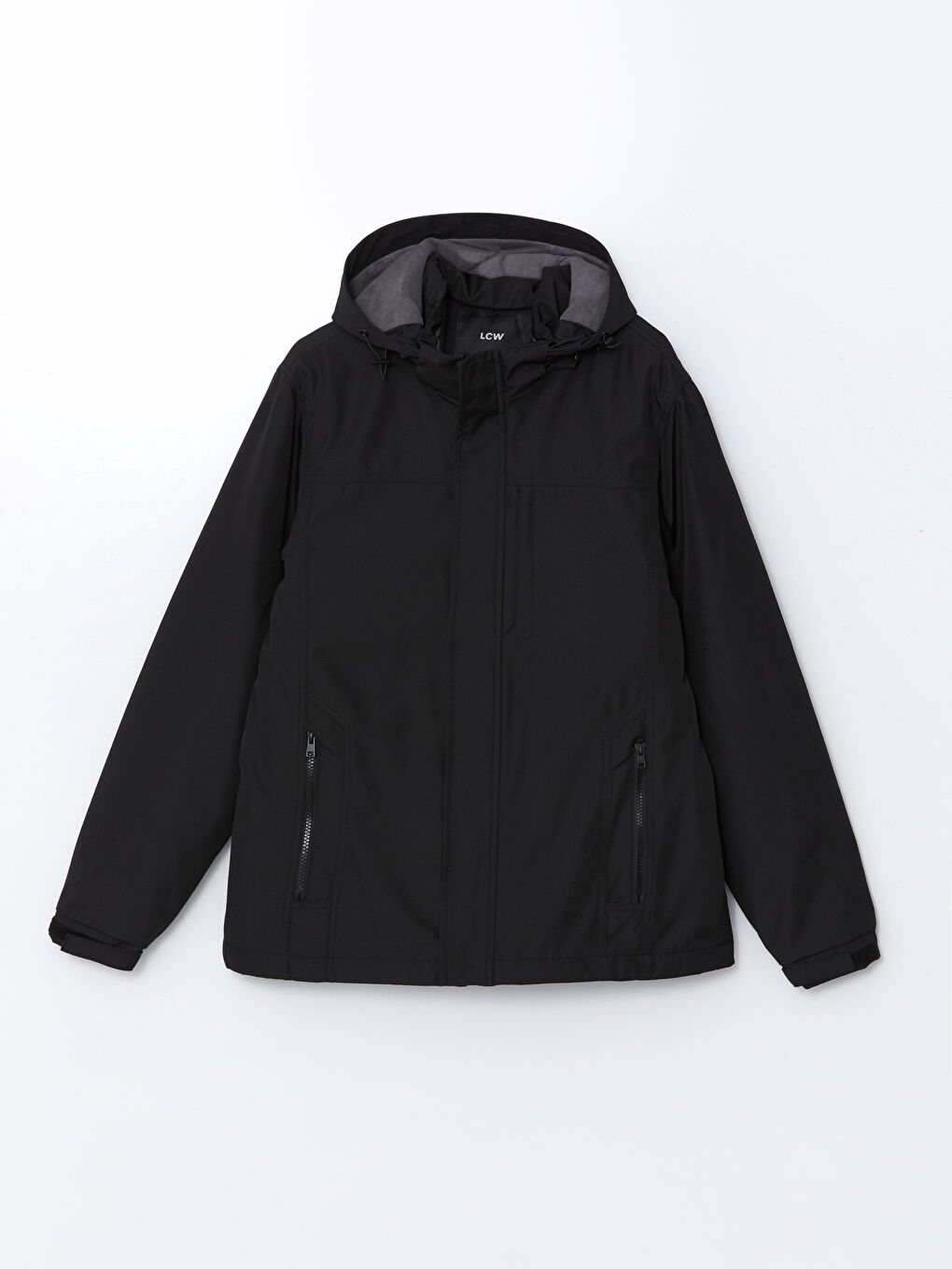 Siyah Slim Fit Kapüşonlu Erkek Mont-6