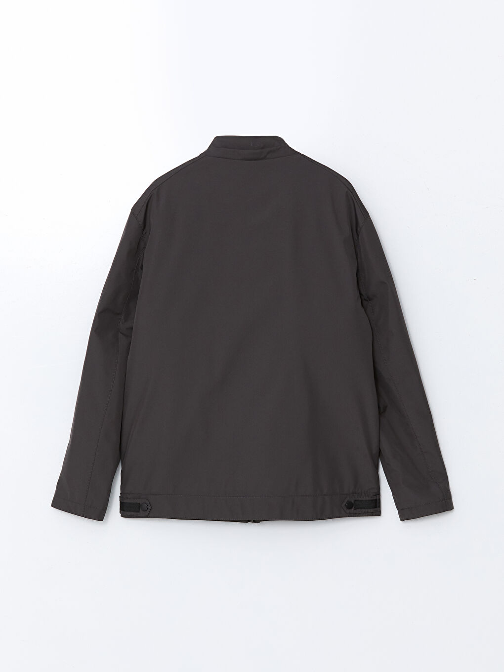 Gri Standart Kalıp Kapüşonlu Erkek Mont-7