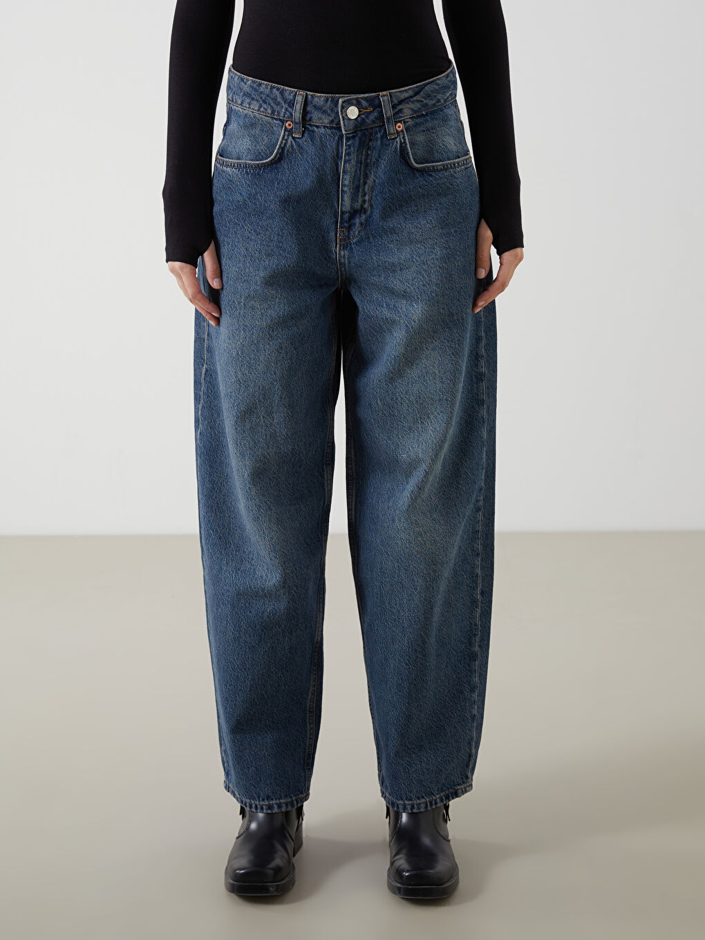 LCW Jeans Baggy Fit Women's Jeans -W4MA21Z8-H45