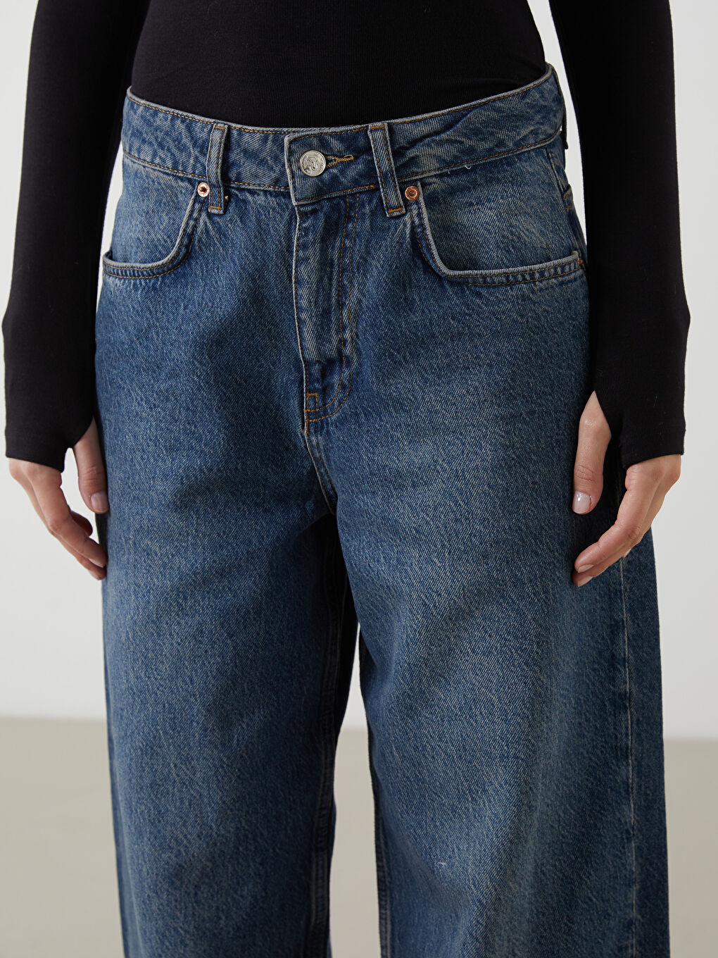 LCW Jeans Baggy Fit Women's Jeans -W4MA21Z8-H45
