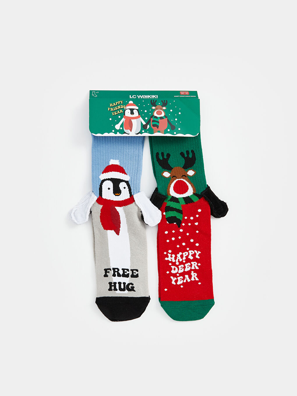 New Year's Themed Men's Socks, Pack of 2