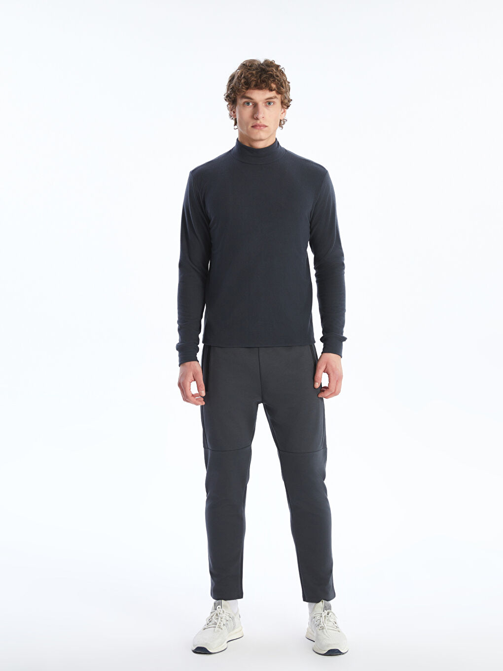 XSIDE Gri Dik Yaka Erkek Sweatshirt - 1