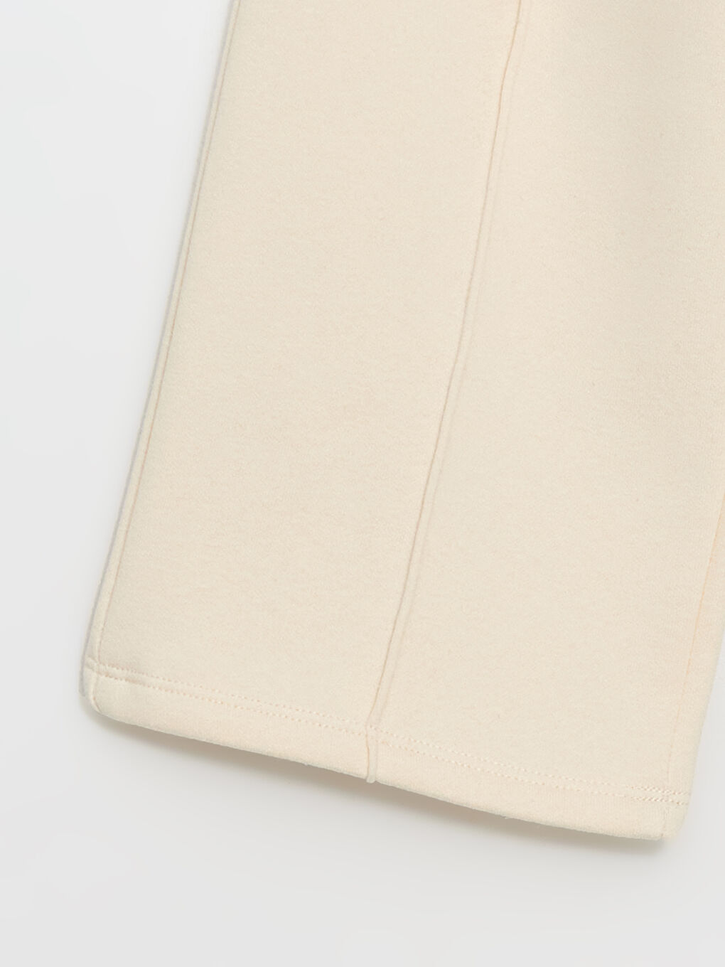 Ekru Kurdele Detaylı Kız Çocuk Sweatshirt ve Eşofman Alt 2'li-4