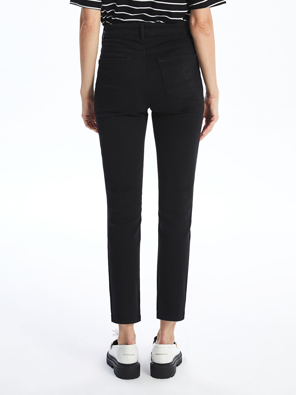 Дънки Slim Fit За Жени С Вътрешен Мек Хастар-11
