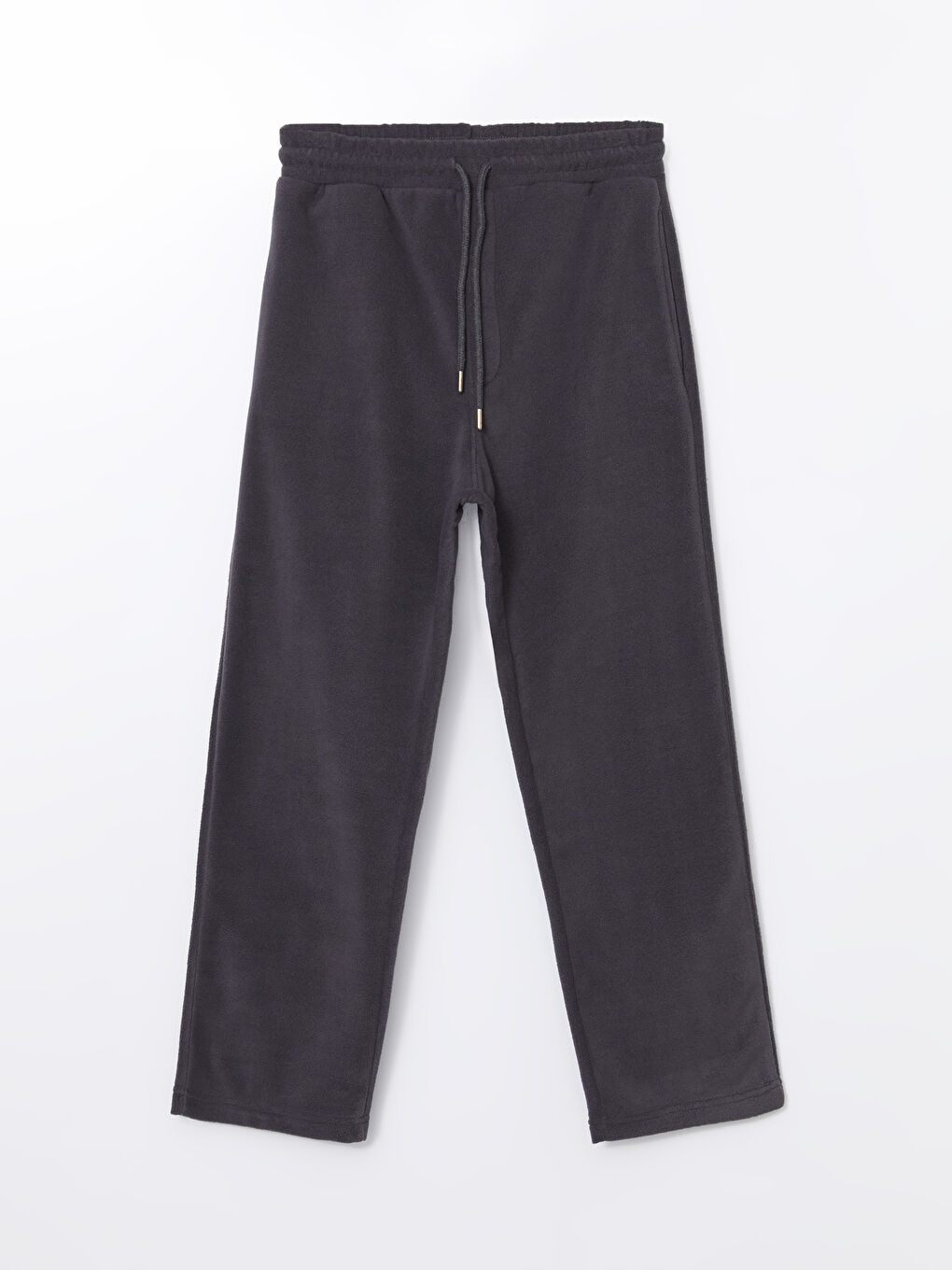 Gri Rahat Kalıp Polar Erkek Eşofman Altı-4