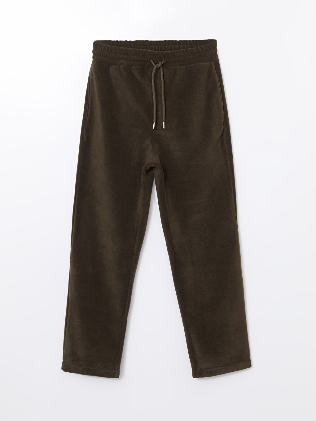 Petrol Rahat Kalıp Polar Erkek Eşofman Altı-4