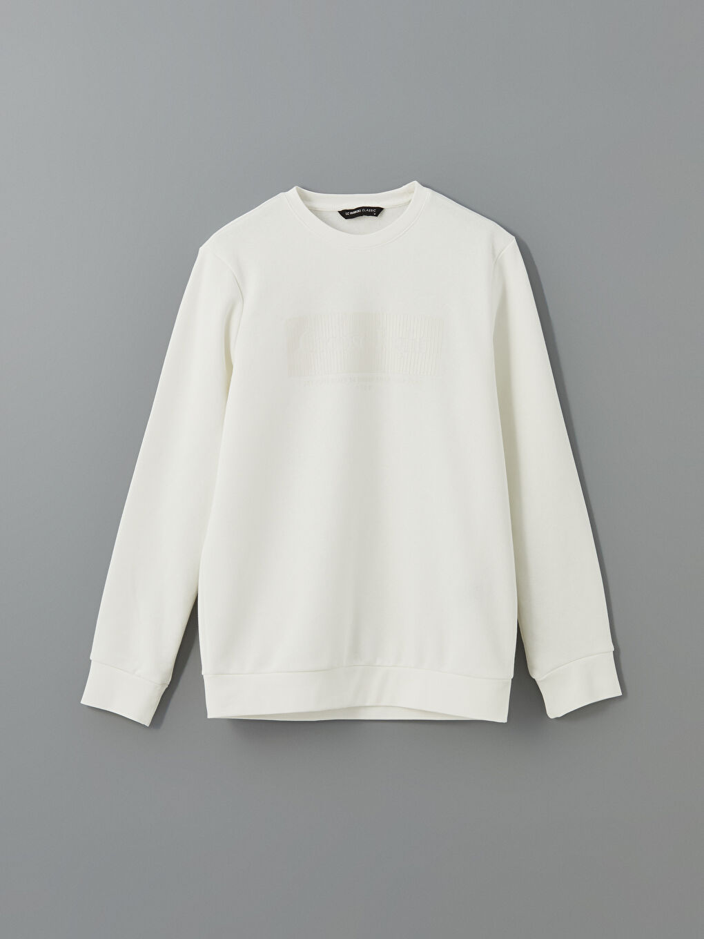 Crew Neck Printed Men's Thick Sweatshirt -W4MA52Z8-R9J