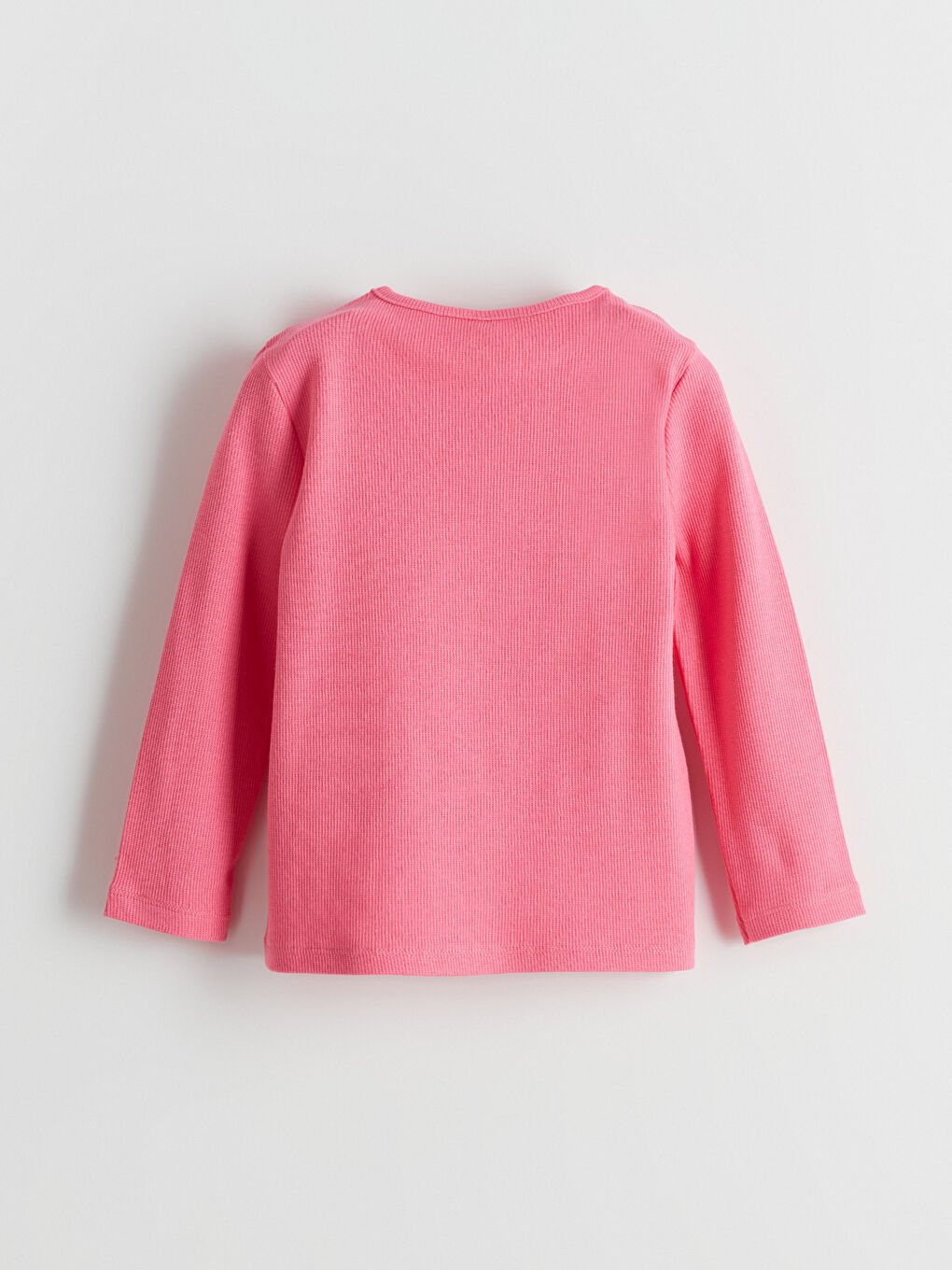 Pembe Bisiklet Yaka Baskılı Kız Çocuk Tişört 2'li-3