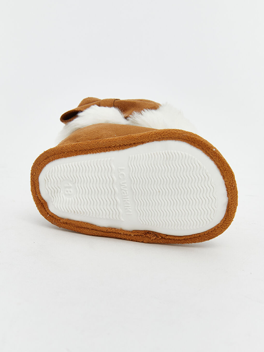 Kahverengi Pelüş Kürklü Kız Bebek Ev Botu-3