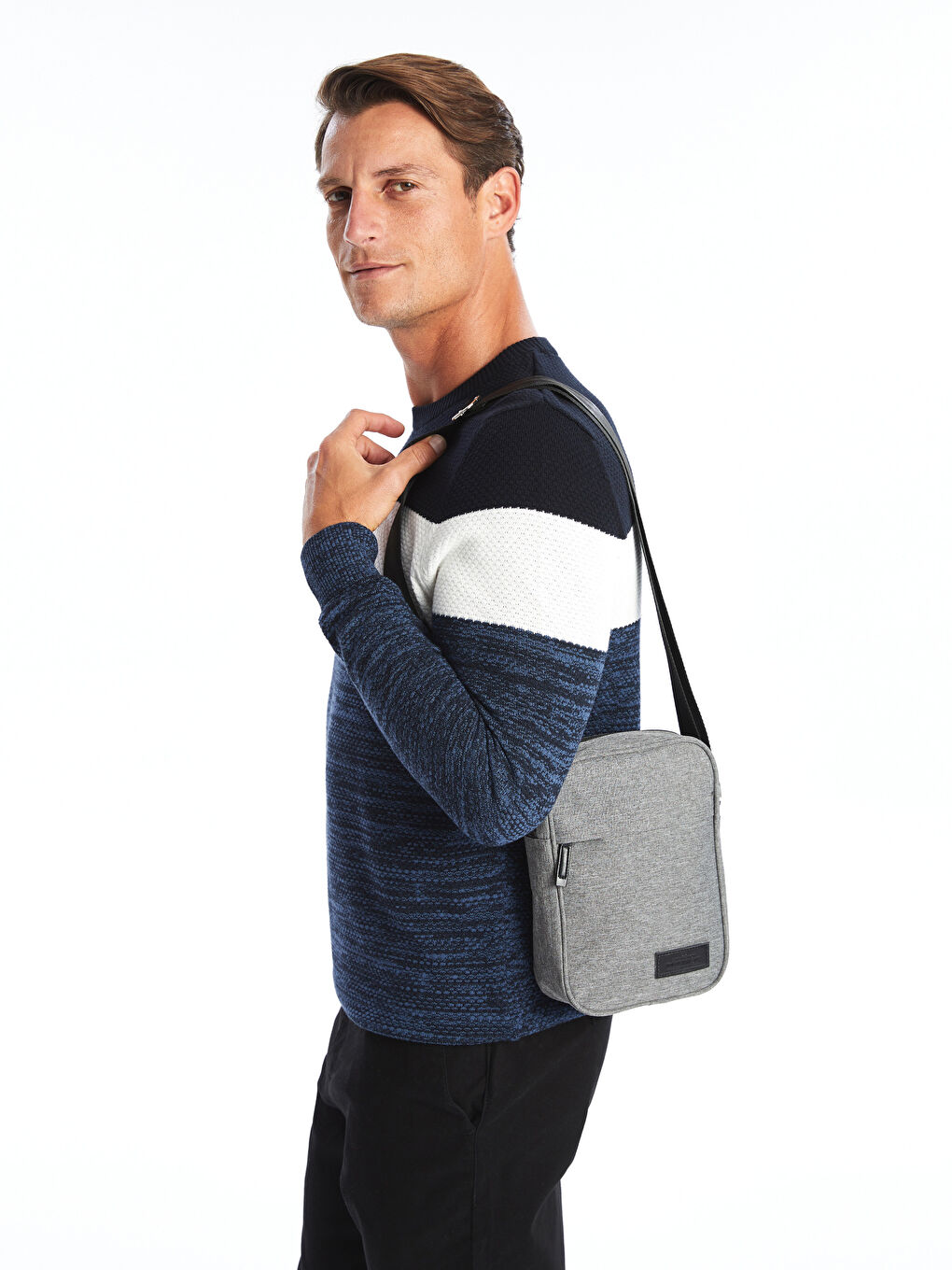 Adjustable Strap Men's Shoulder Bag