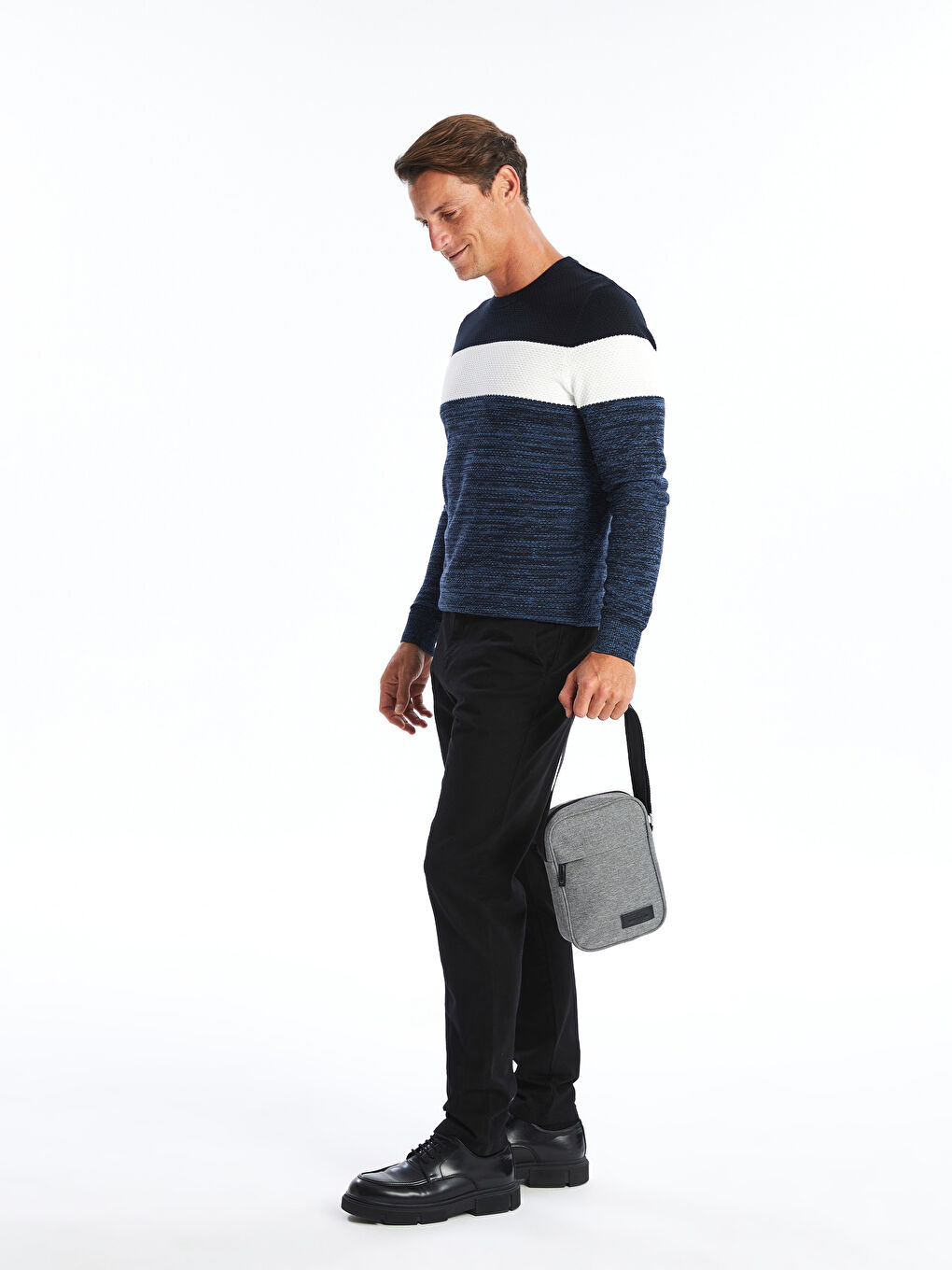 Adjustable Strap Men's Shoulder Bag-1