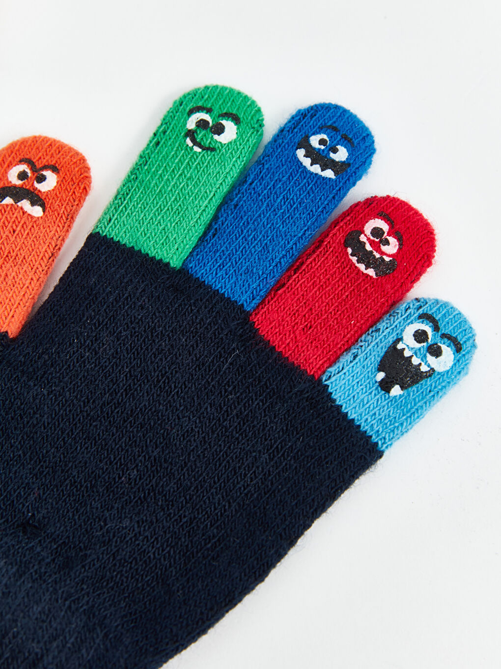 Color Block Boys' Gloves-3