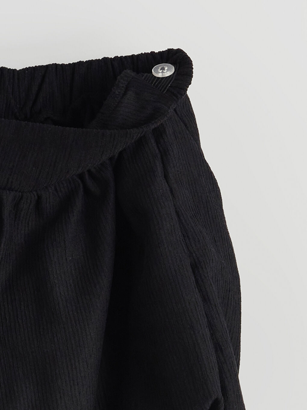 Siyah Kız Çocuk Kadife Balon Etek-2