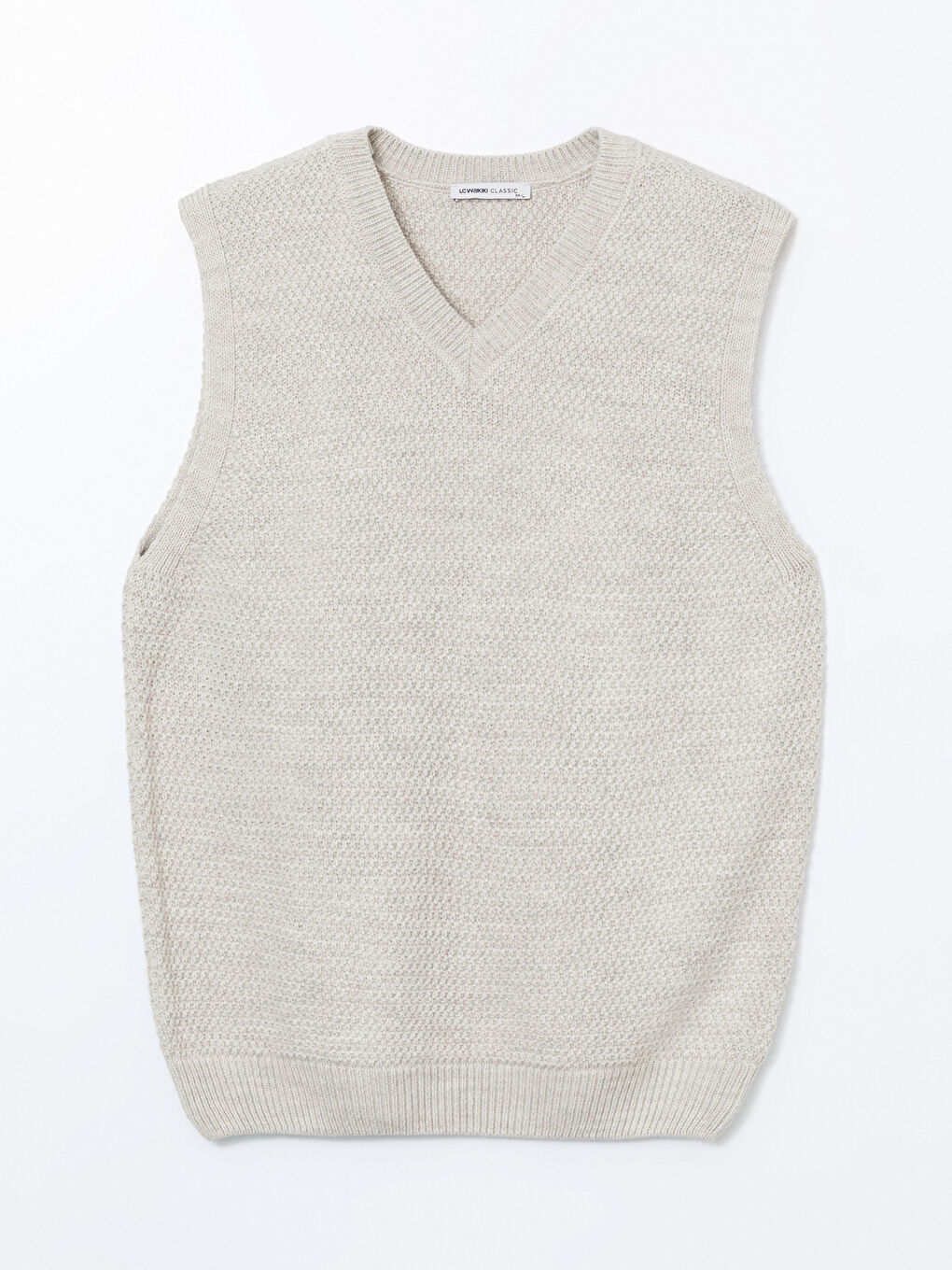LCWAIKIKI Classic Standard Fit V Neck Men's Knitwear Sweater Vest -W4MA97Z8-VM5
