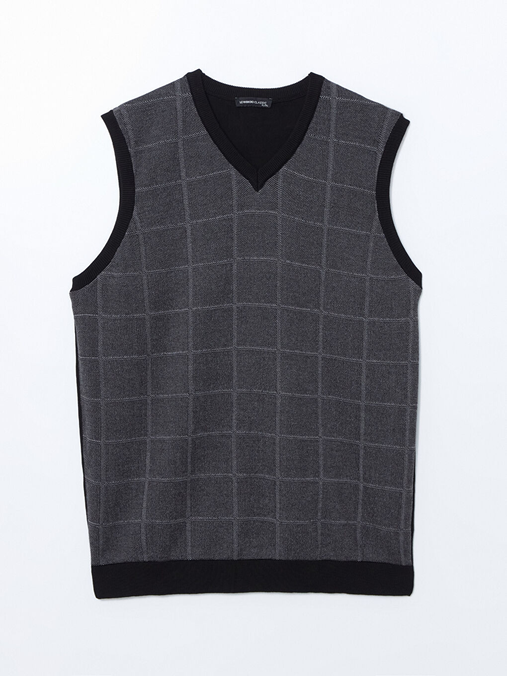 Standardni kroj V izrez Muški Trikotažni Džemper Prsluk-4