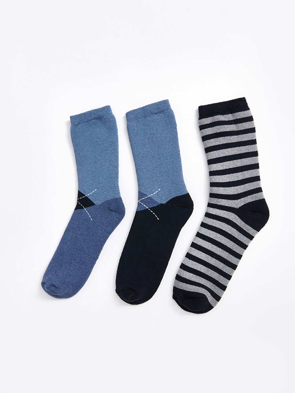 Patterned Boys' Terry Ankle Socks 3-Pack