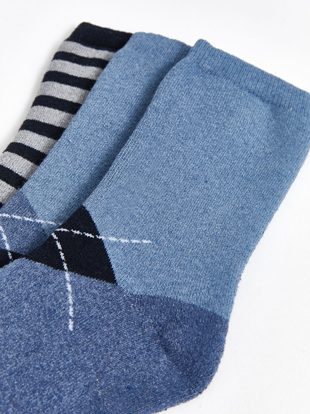 Patterned Boys' Terry Ankle Socks 3-Pack-3