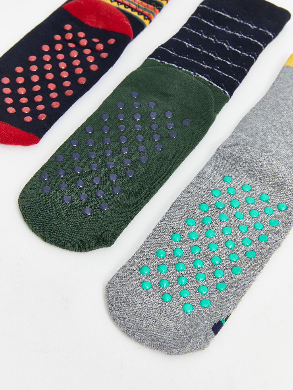 Patterned Boys' Terry Ankle Socks 3-Pack-6